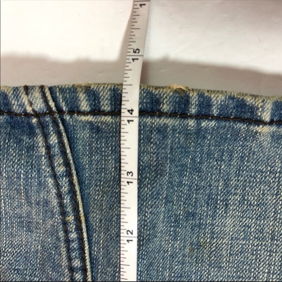 Rare Andy Warhol X LEVI'S Denim Mini Blue Skirt 28 - Picture 8 of 8